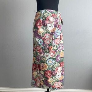 Vintage Central Falls Wrap Pencil Skirt - Multicolor Great For Fall Season!
